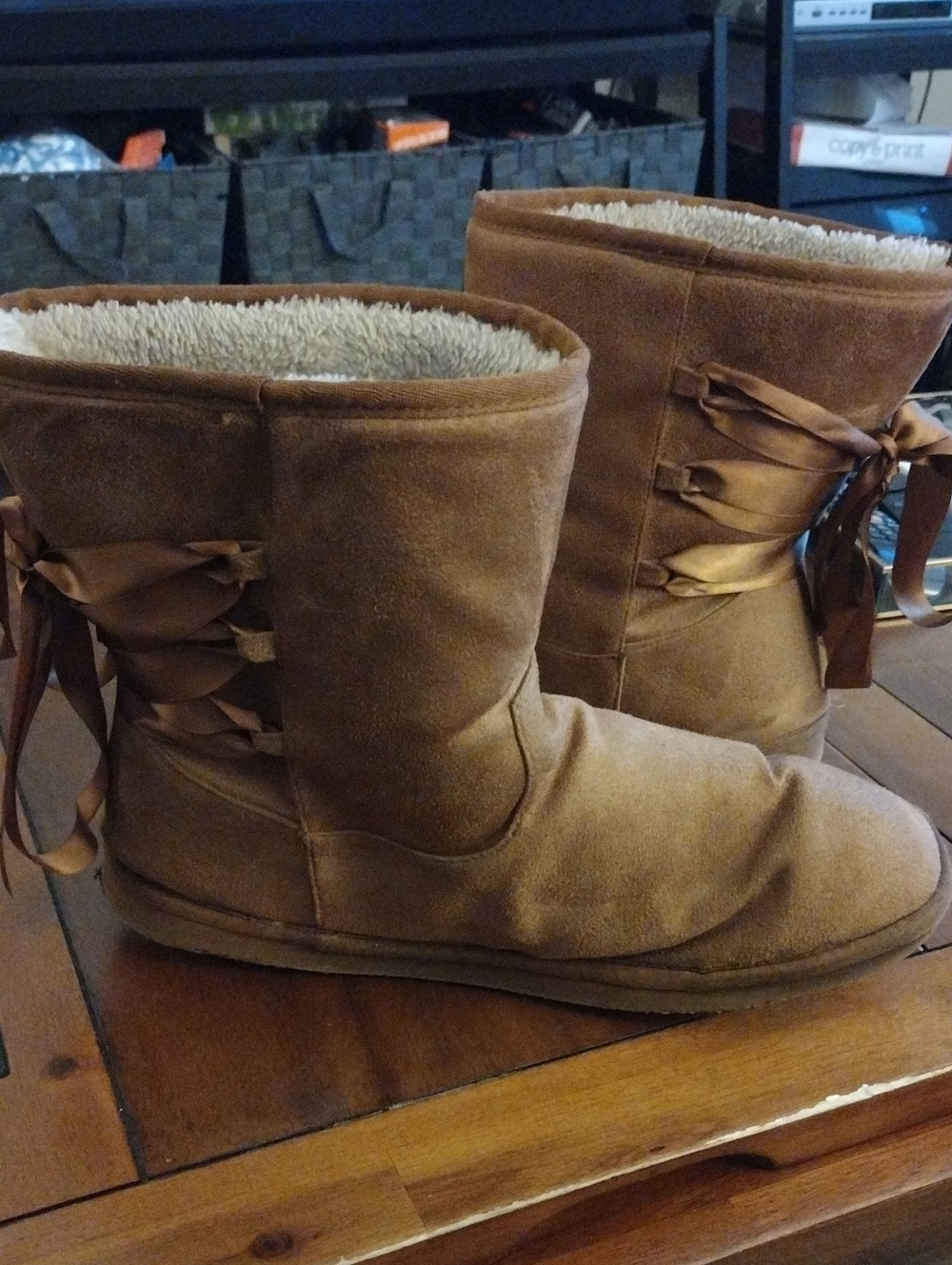Torrid Women's Cozy Faux-Suede Shearling Lined Boot - Tan 13w